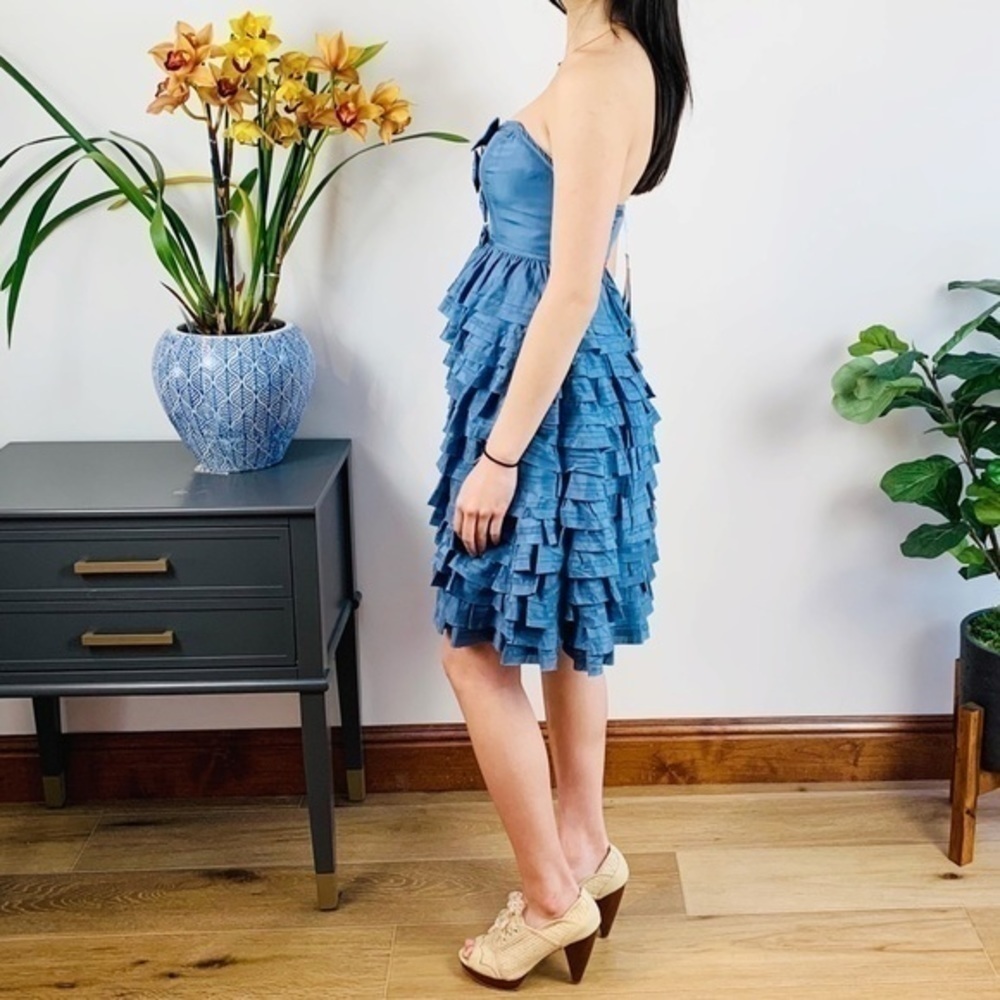 Betsy Johnson silk ruffle bows dress - Picture 2 of 11